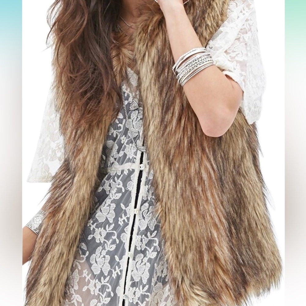 Tanming Women's Fashion Autumn and Winter Warm Short Faux Fur Vests